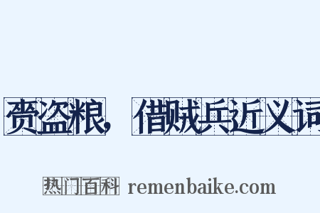 赍盗粮，借贼兵近义词是什么意思的图片